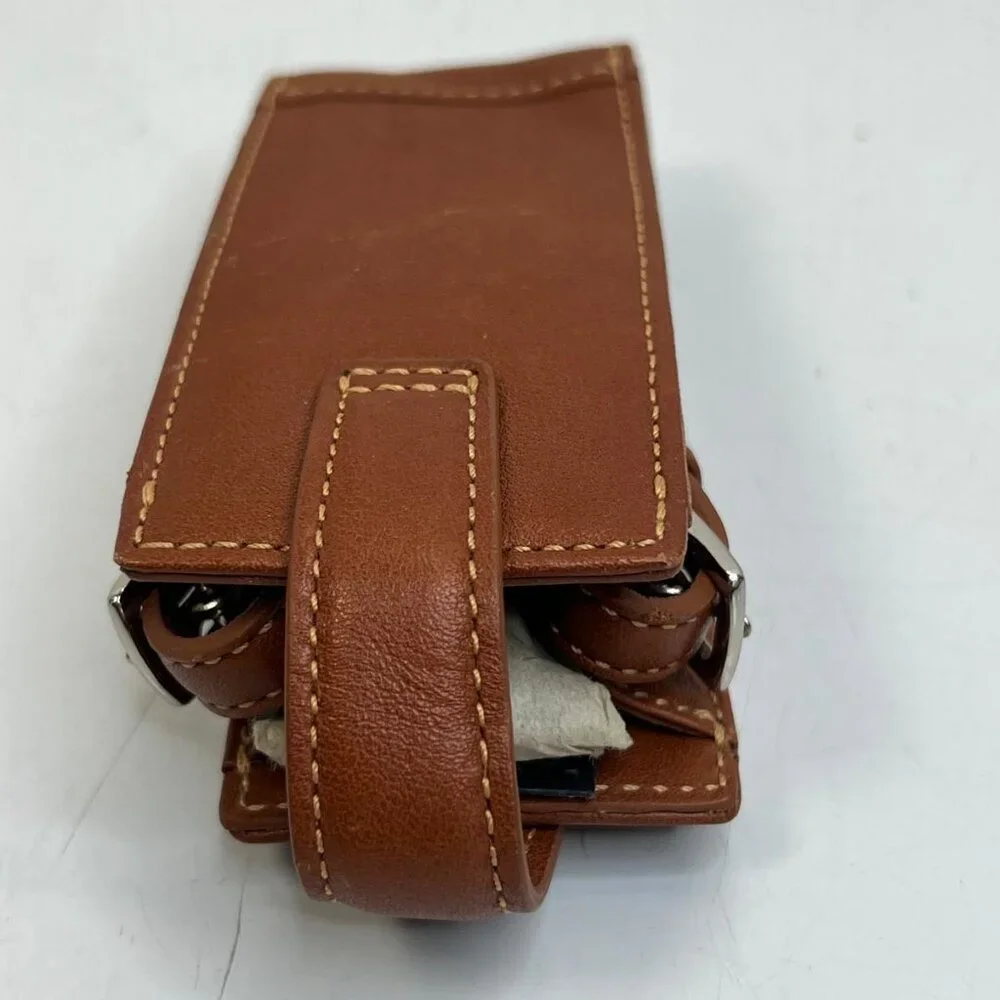 Coach Leatherware Brown Leather Phone Case Belt Clip Pouch Vintage Style